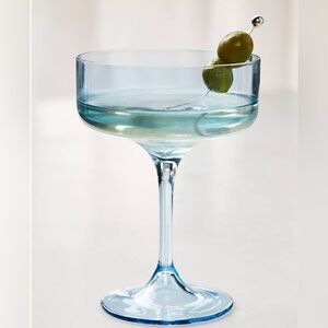 Anthropologie Morgan Iridescent Coupe Glasses, Set of 2